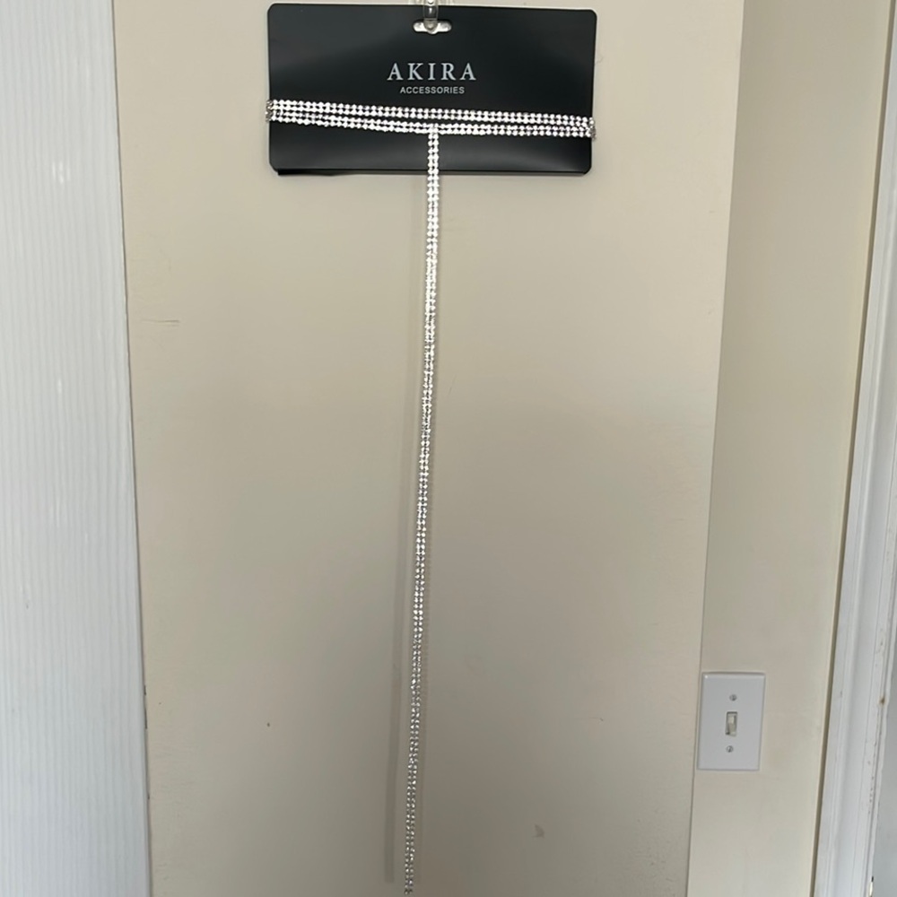 AKIRA Silver Rhinestone Necklaces